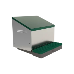 Outdoor laying nest 2 compartments, plastic floor