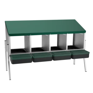 Laying Nest Box 4 compartments plastic floor with legs