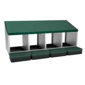 Laying Nest Box 4 compartments plastic floor