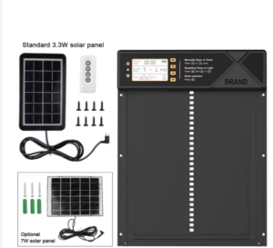 Automatic Chicken coop doors with solar power